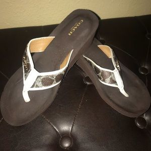 Brown Coach Sandals